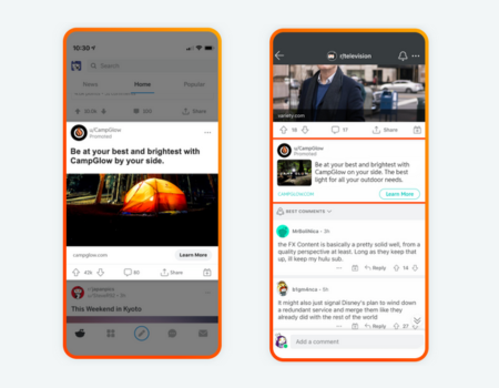 Reddit ads - examples