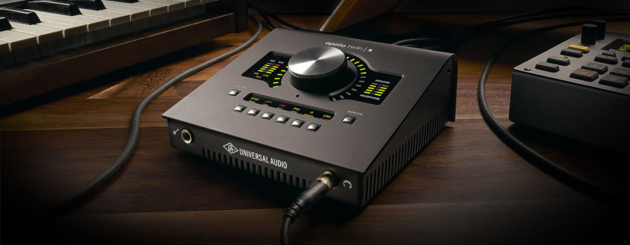 A photo of the Apollo Twin audio interface