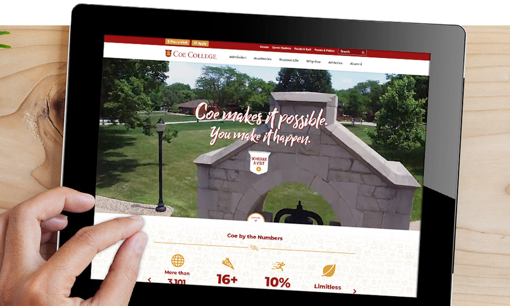 Coe College Website Portfolio