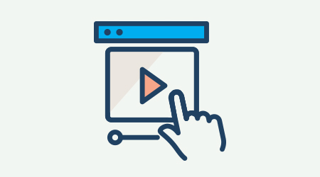 A video play graphic for digital video