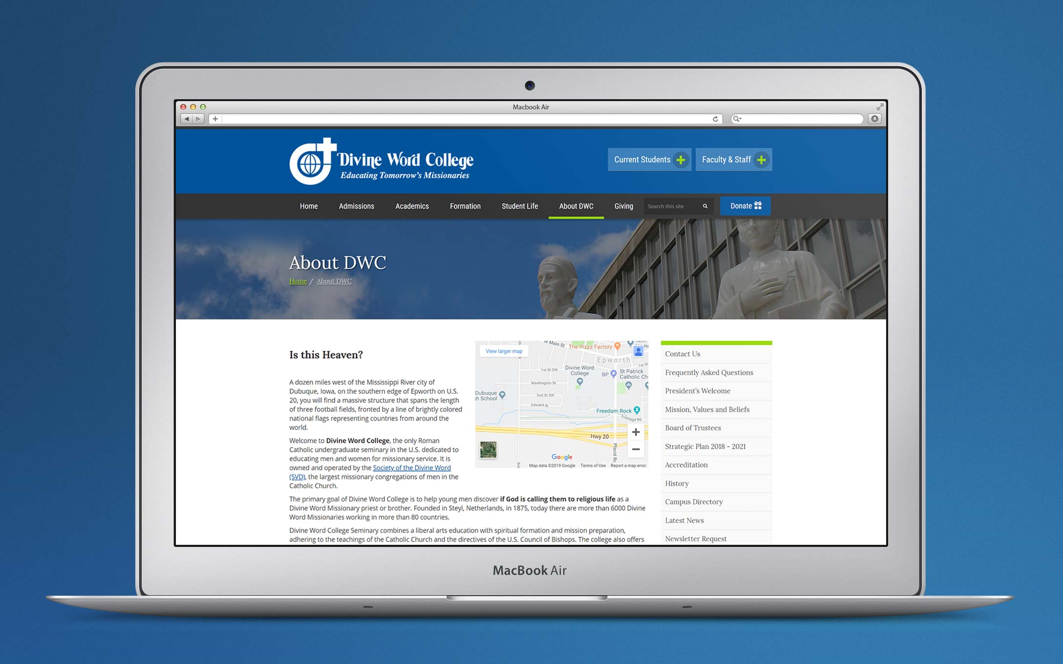 Divine Word College Website Divine Word College Website