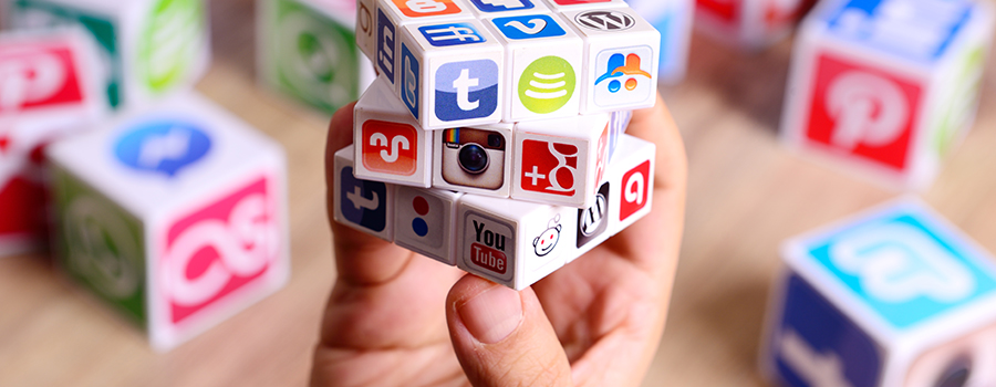 Social media Rubik cube