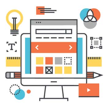 Illustrated icon of items and devices