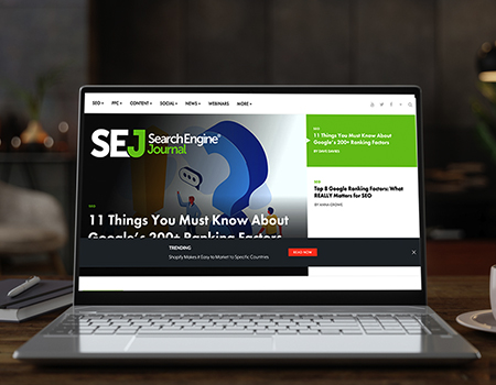 Search Engine Journal screenshot Search Engine Journal screenshot