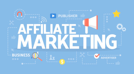 Affiliate Marketing graphic and wordcloud