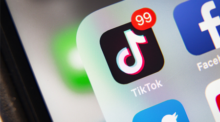 TikTok App on a phone