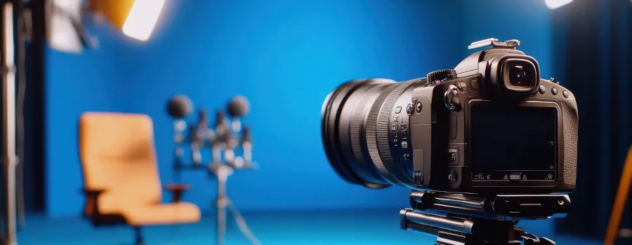 A film setup for making a corporate video