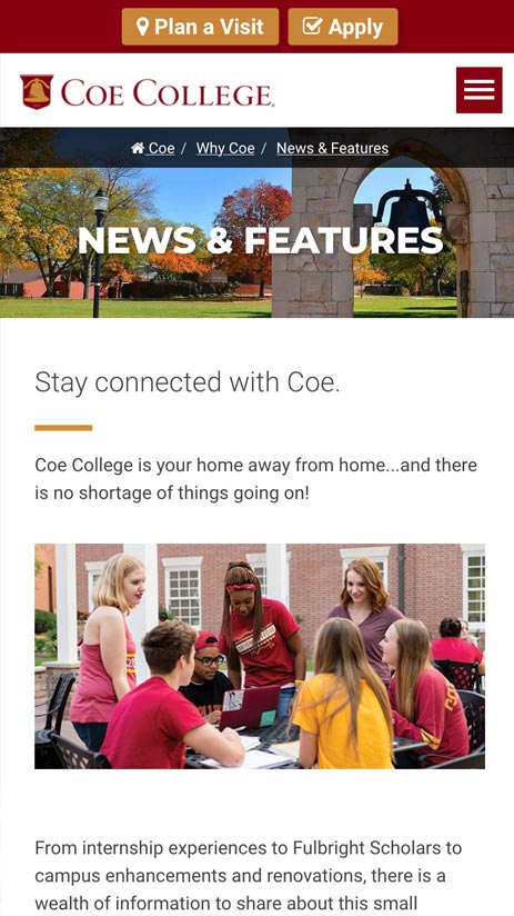 Coe College Case Study