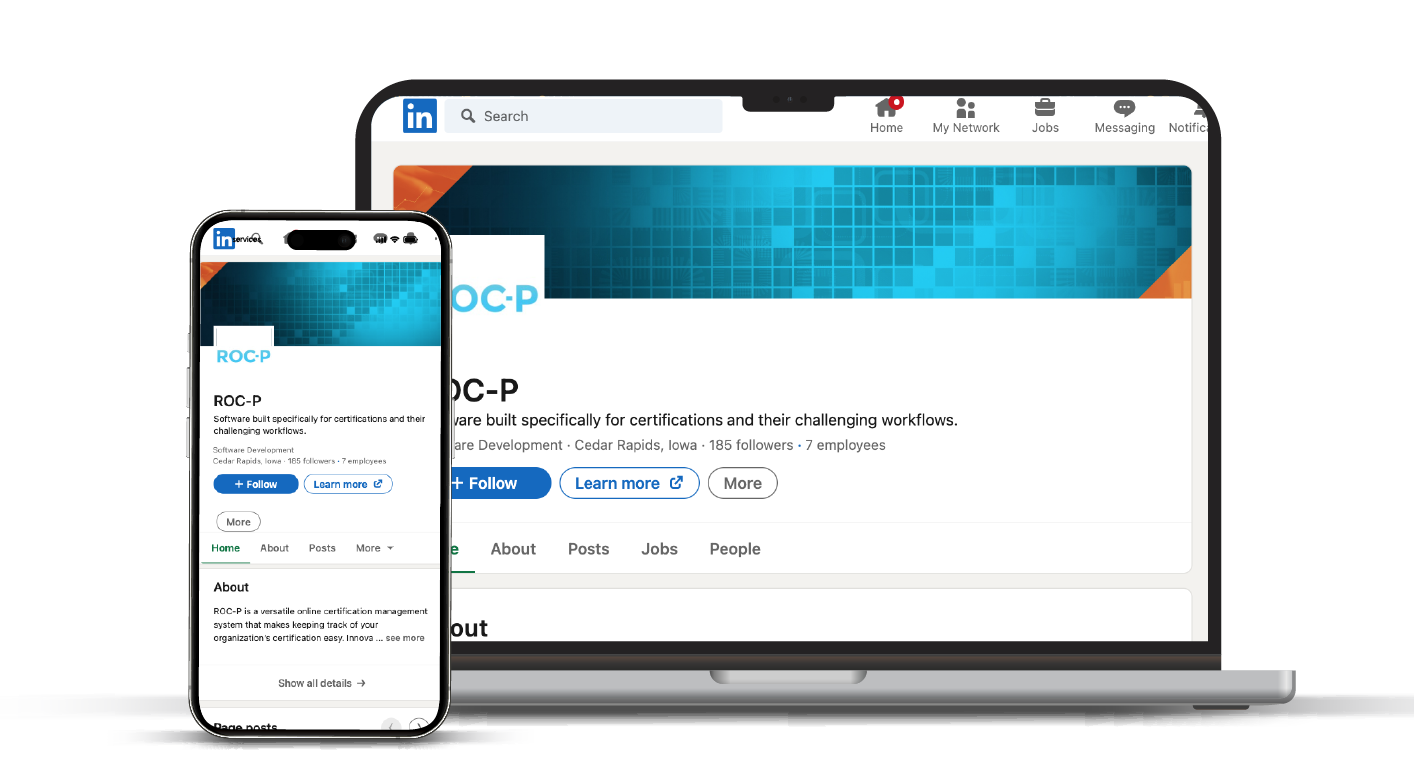 A screenshot of the ROC-P LinkedIn page