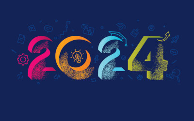 A logo showing 2024