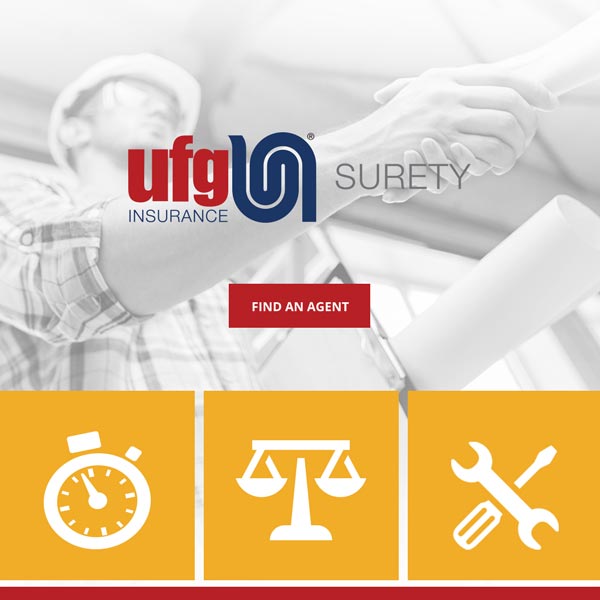 UFG surety facebook typography ad