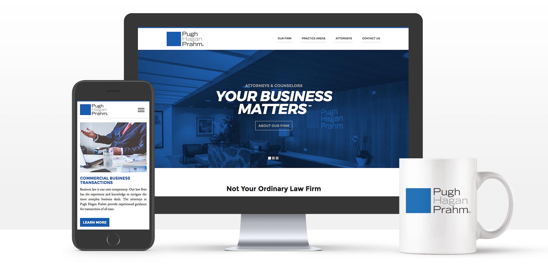 Informatics portfolio of Pugh Hagan Prahm website
