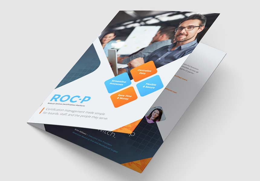 A ROC-P brochure on display
