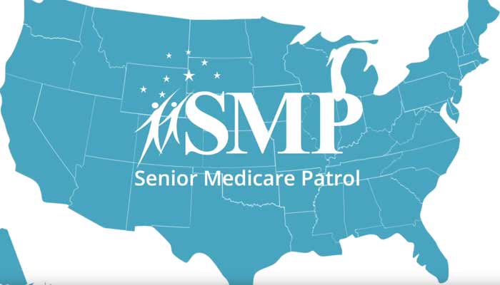 A video logo of the Senior Medicare Patrol