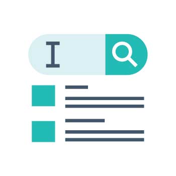 Icon of a web search