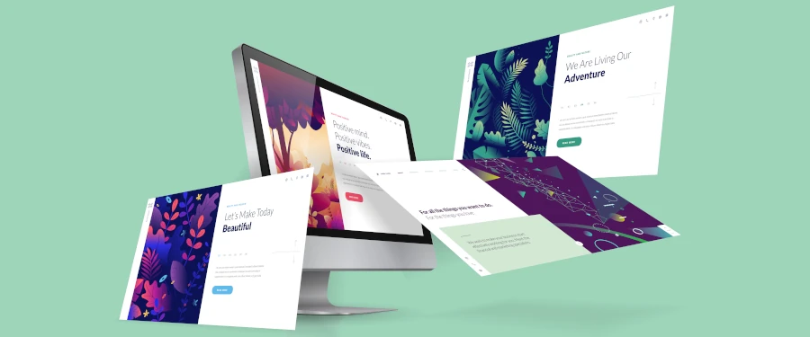 Examples of corporate homepage designs